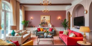 Amenajare interioară creativă și elegantă.