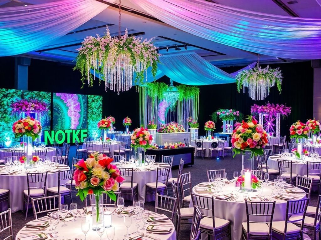 Decoratiuni evenimente moderne pentru o atmosfera festiva.