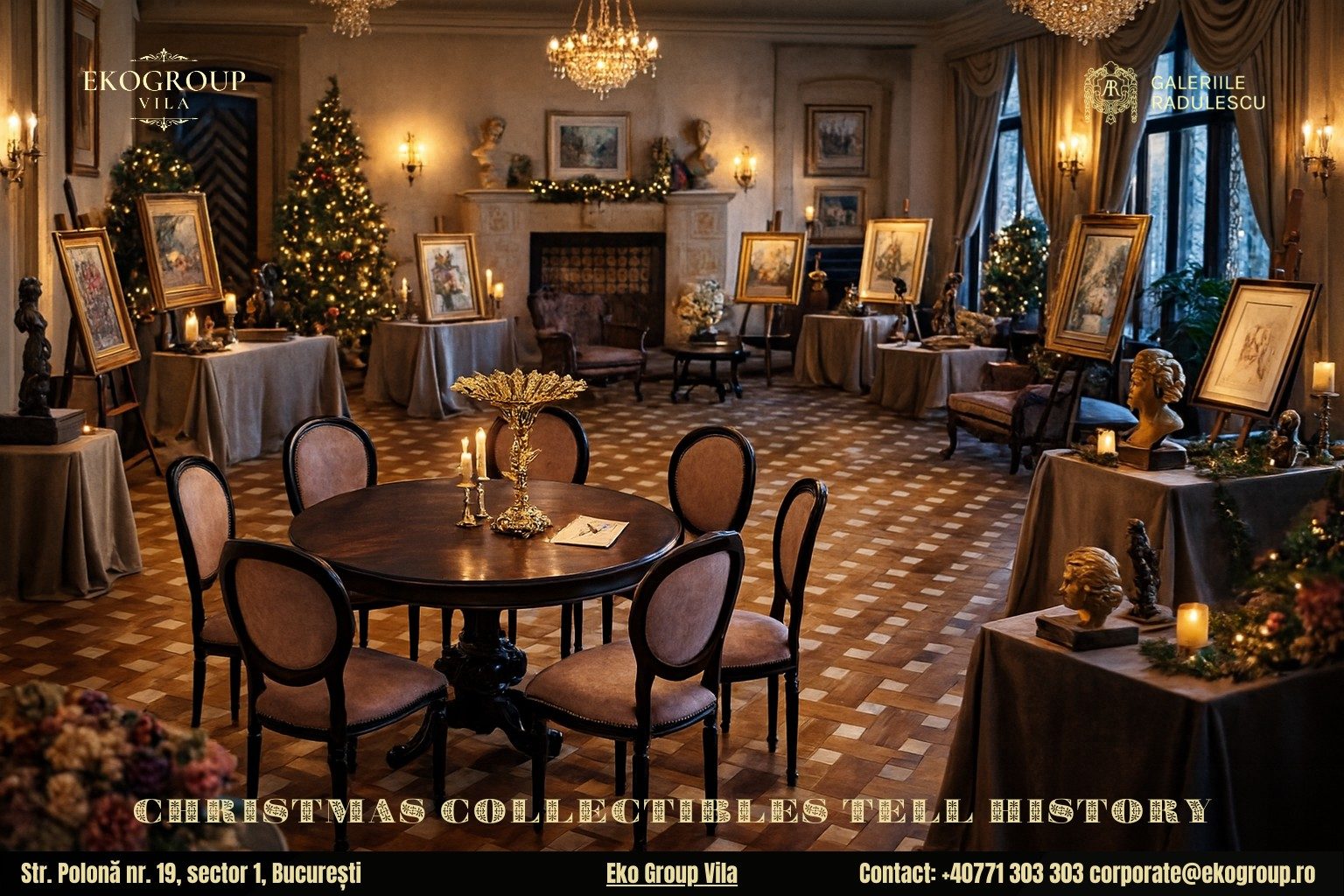 Istoria craciunului redescoperită la Eko Group Vila: farmecul sărbătorilor anilor ’30 prin obiecte de artă de colecție