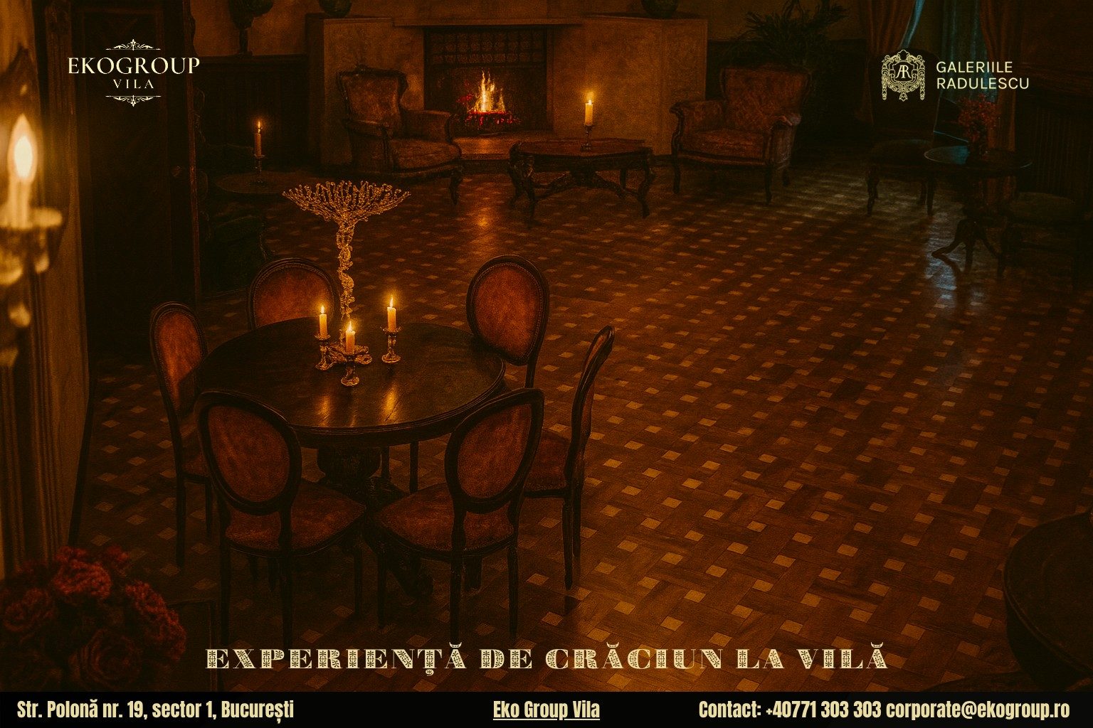 Târg de Crăciun cu parfum de epocă: Crăciunul anilor ’30 la Eko Group Vila, o alternativă elegantă la aglomerație